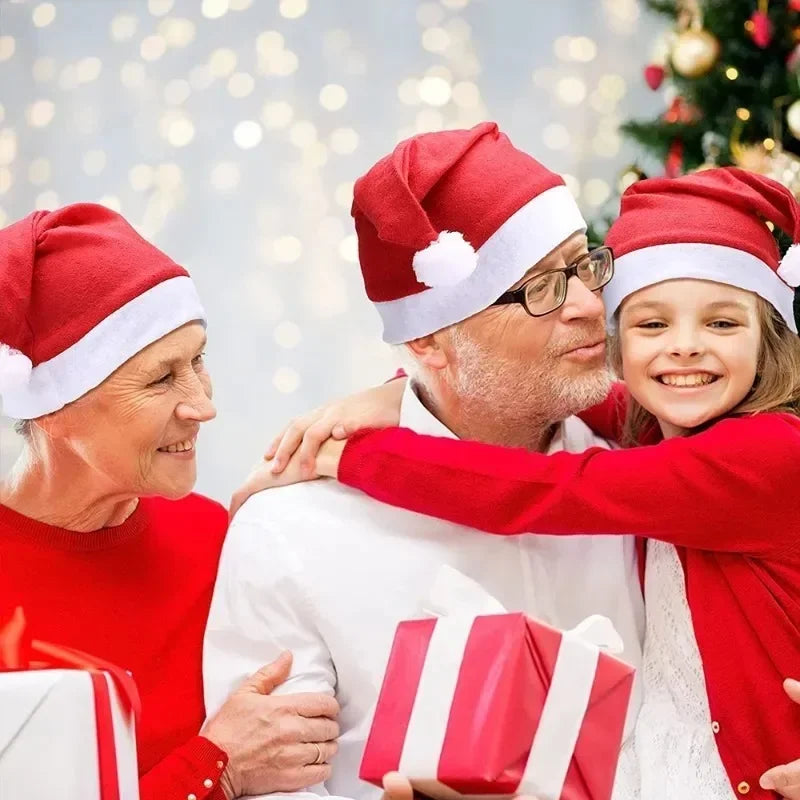 Merry Christmas Santa Hats – Adults & Kids