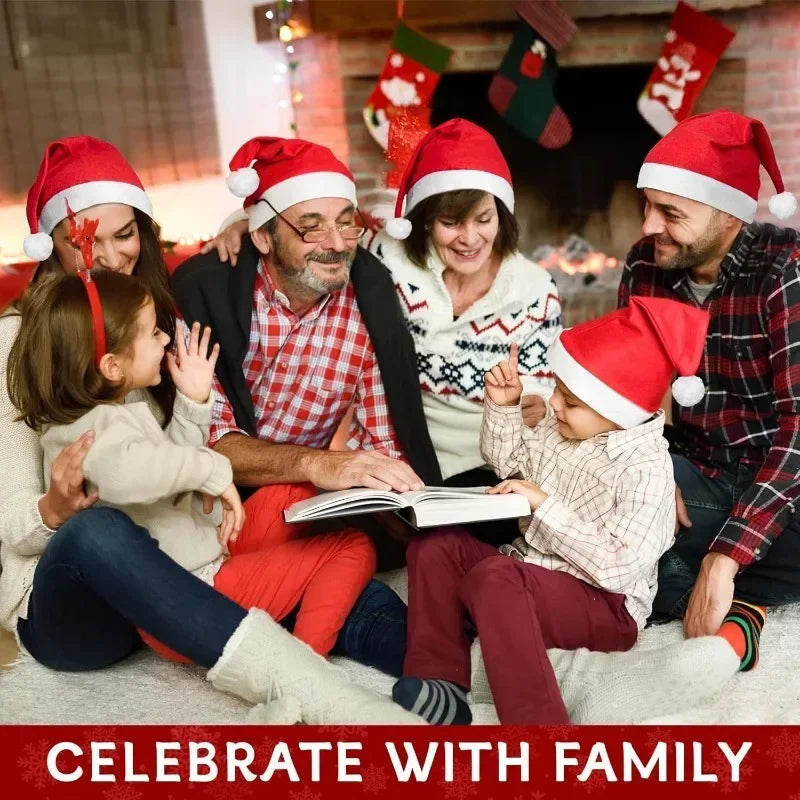 Merry Christmas Santa Hats – Adults & Kids