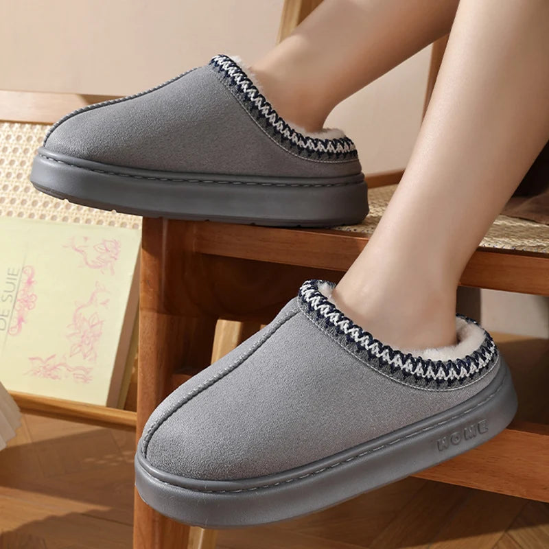 Warm Platform Slippers