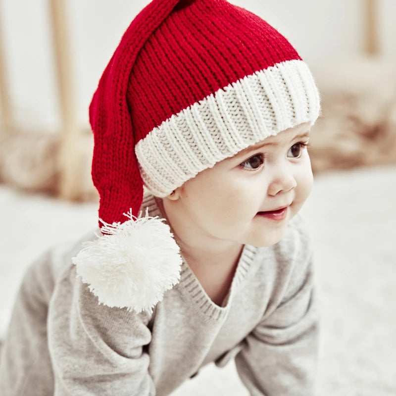 2025 Knitted Santa Beanie – Adults & Kids