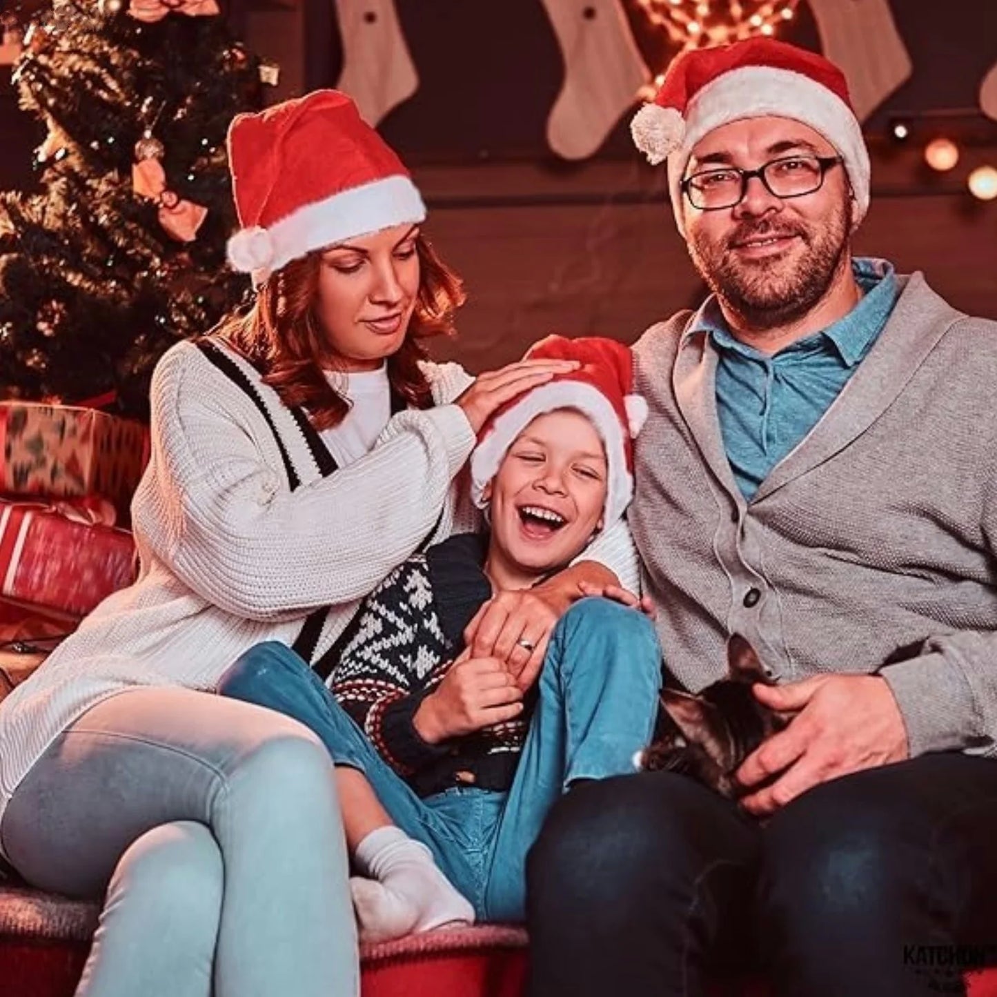 Merry & Bright Santa Caps